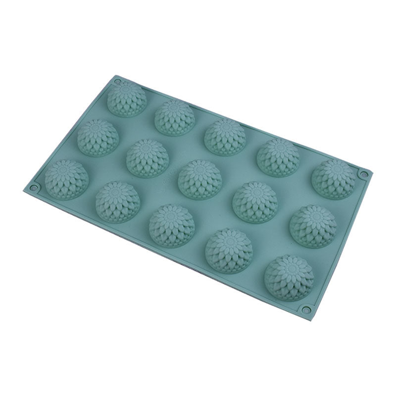 Chrysanthemum Silicone Chocolate & Candy Mold 15 Cavity