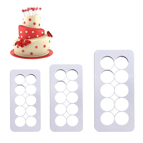 Circle Geometric Multi Fondant Cutter 3Pcs Set