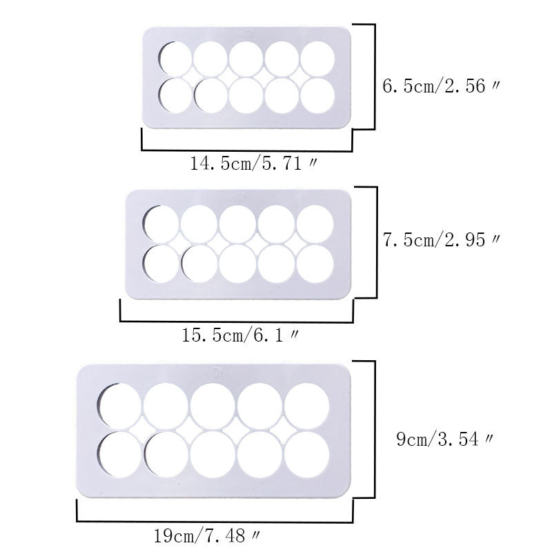 Circle Geometric Multi Fondant Cutter 3Pcs Set