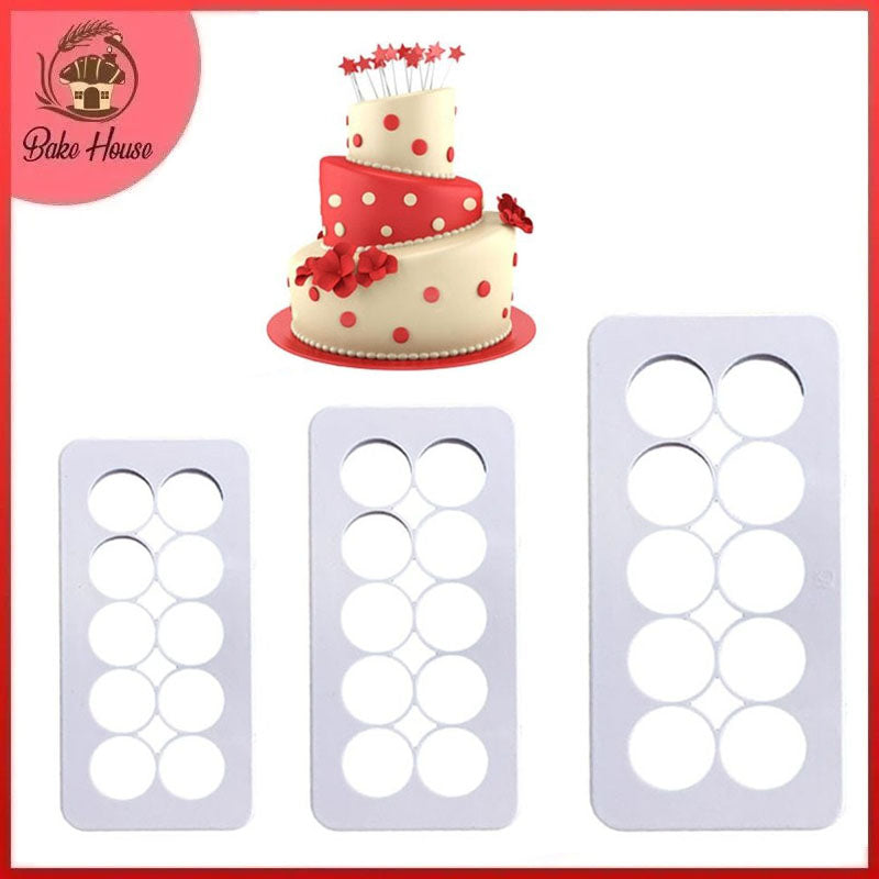Circle Geometric Multi Fondant Cutter 3Pcs Set