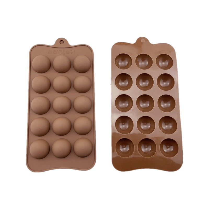 Circle Silicone Chocolate & Candy Mold 15 Cavity