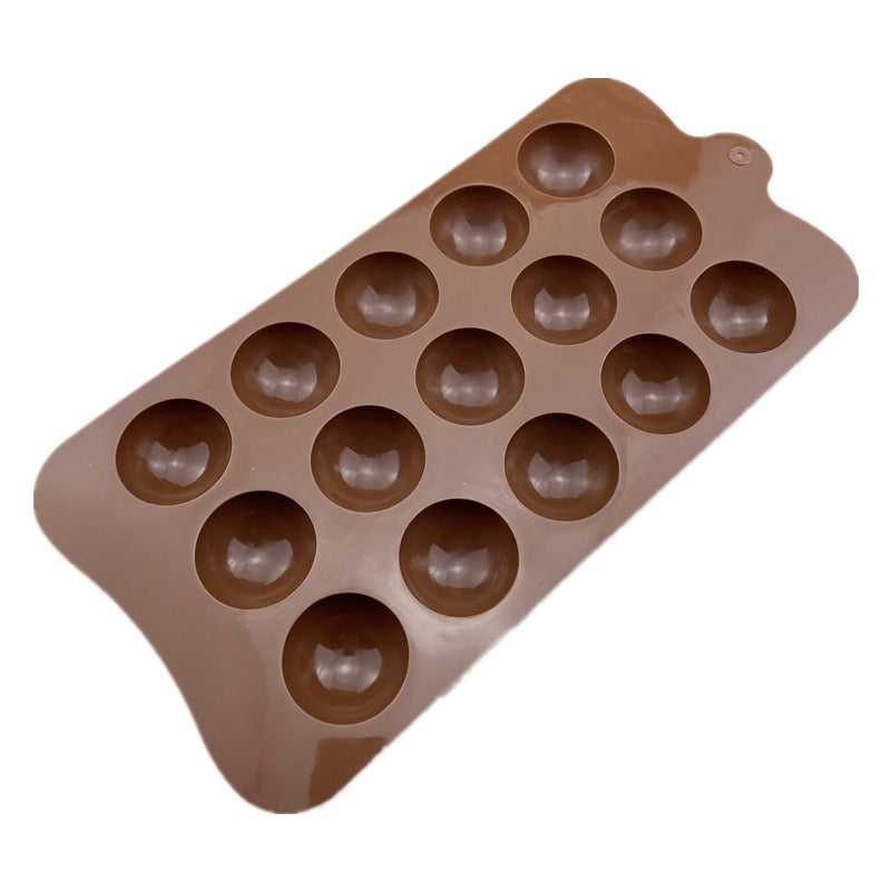 Circle Silicone Chocolate & Candy Mold 15 Cavity