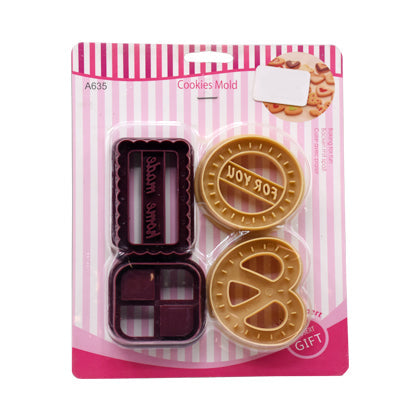 Classical Denmark Cookie Cutter 4Pcs Set Plastic