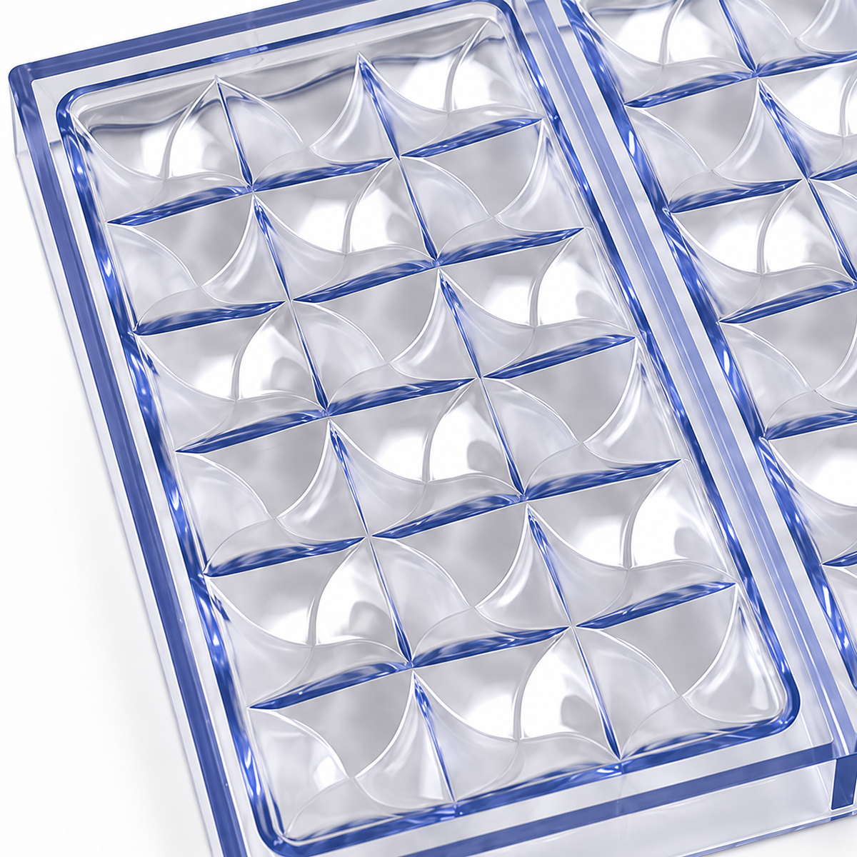 Triple Hexagon Shape Acrylic Chocolate Mold 8 Cavity (Copy)