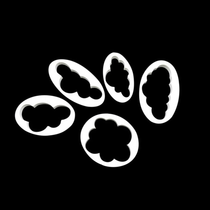 Cloud Fondant & Cookie Cutter 5Pcs Set