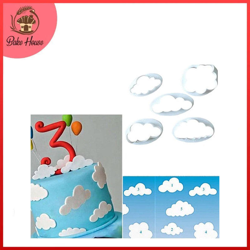 Cloud Fondant & Cookie Cutter 5Pcs Set