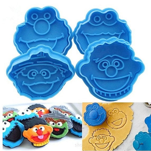 Clown Fondant & Cookie Plunger Cutter 4Pcs Set