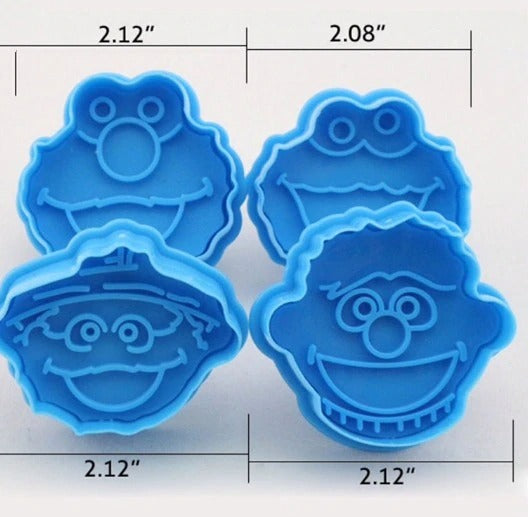 Clown Fondant & Cookie Plunger Cutter 4Pcs Set