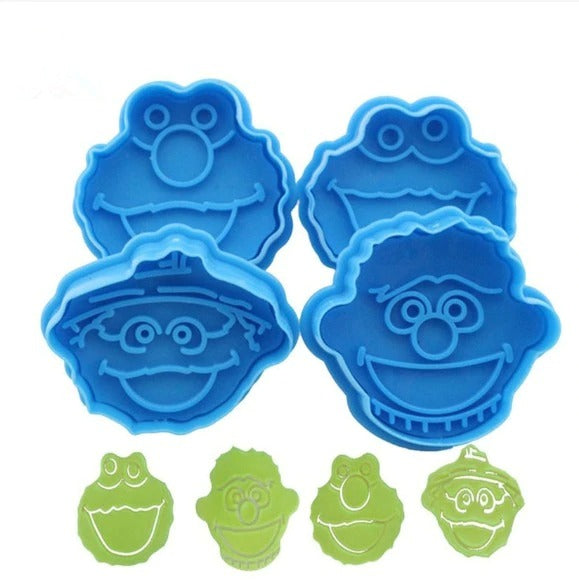 Clown Fondant & Cookie Plunger Cutter 4Pcs Set