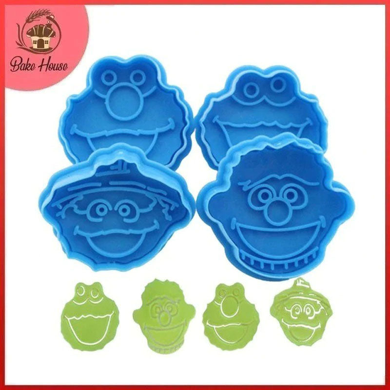 Clown Fondant & Cookie Plunger Cutter 4Pcs Set