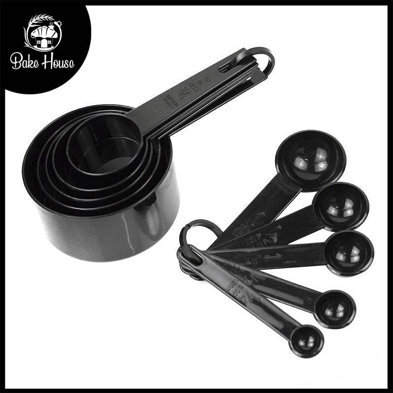 Measuring Cups & Spoons Plastic 10Pcs Set
