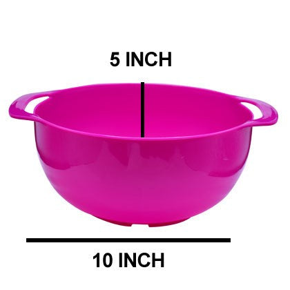 Colorful Mixing Bowl 10 Pcs Set With Measurement