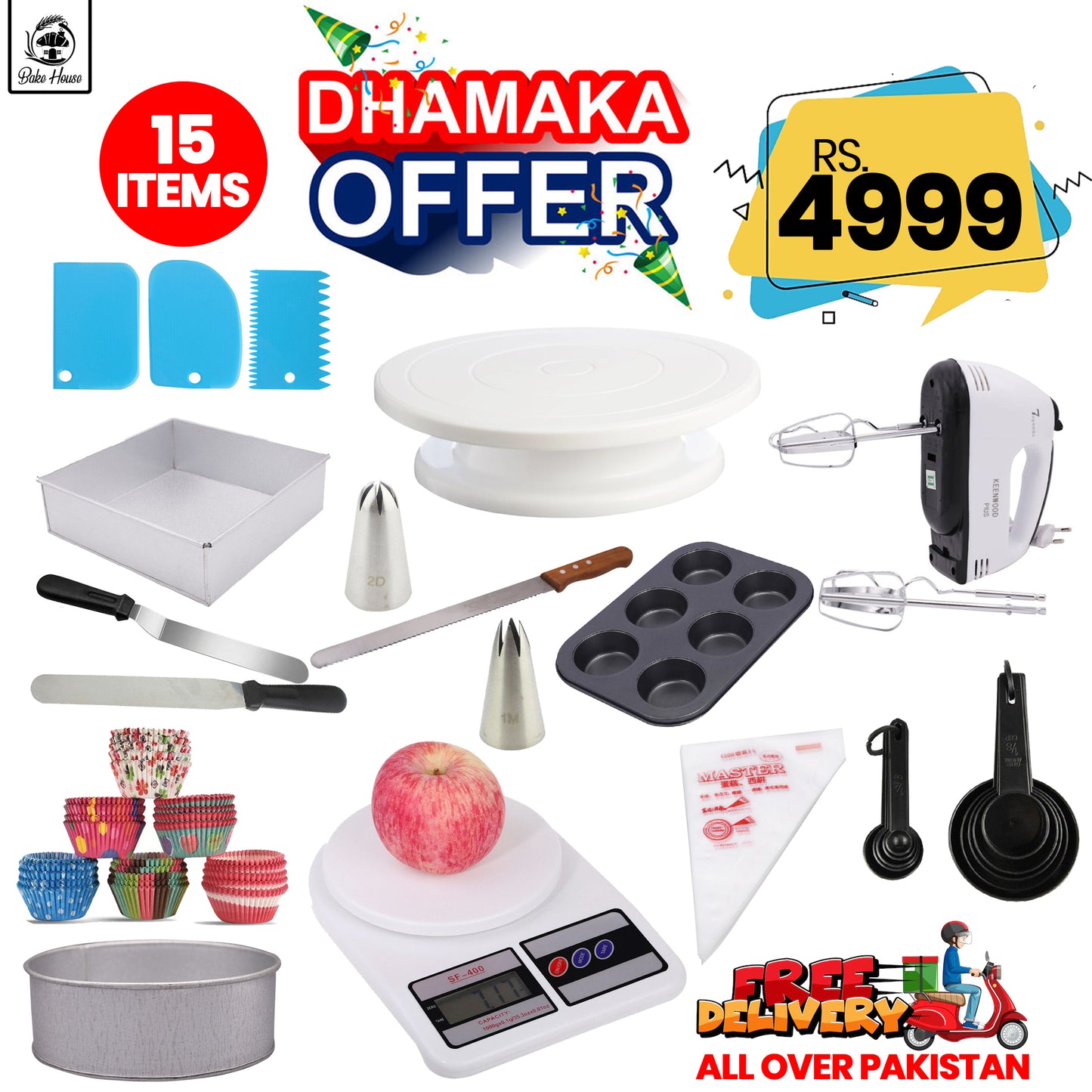 Dhamaka Offer Complete Beginner Baking Deal Free Delivery All Over Pakistan