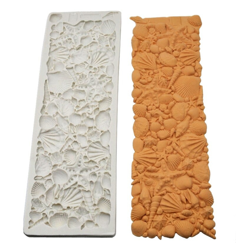 Conch Shell Silicone Fondant Cake Mold Large Size