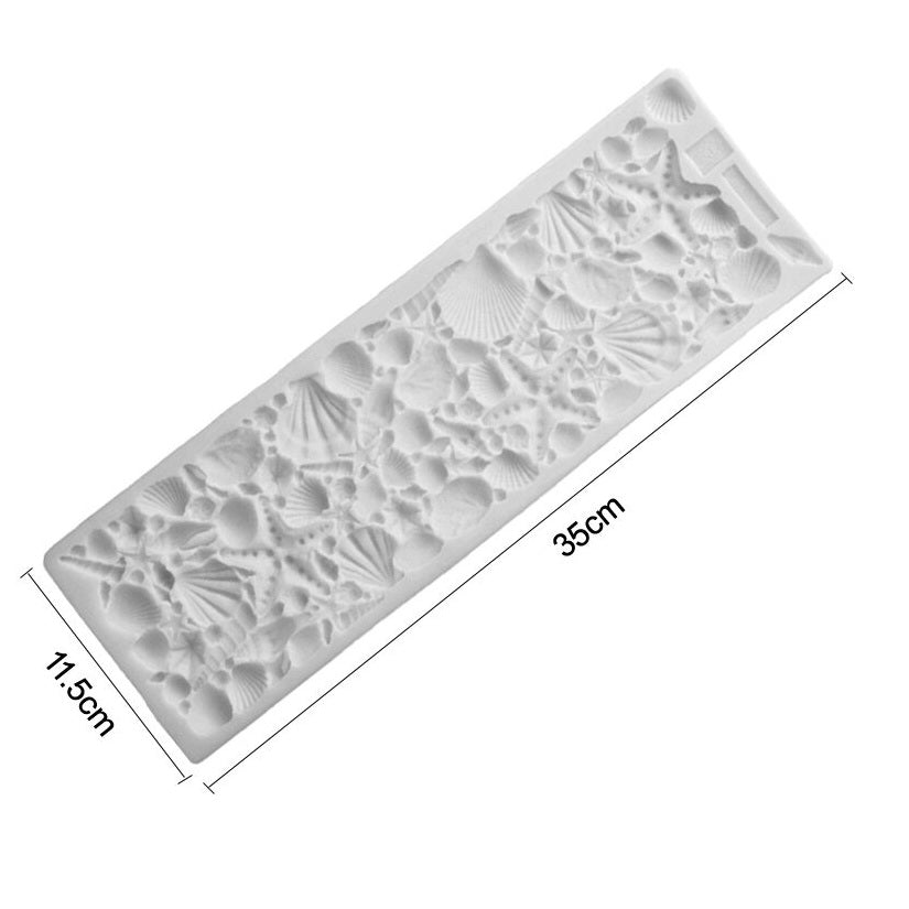 Conch Shell Silicone Fondant Cake Mold Large Size