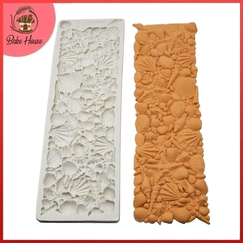 Conch Shell Silicone Fondant Cake Mold Large Size