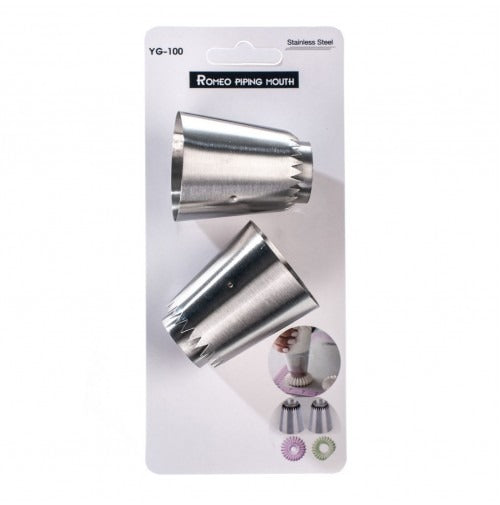 Cookie & Dessert Making Nozzle Steel 2Pcs Set