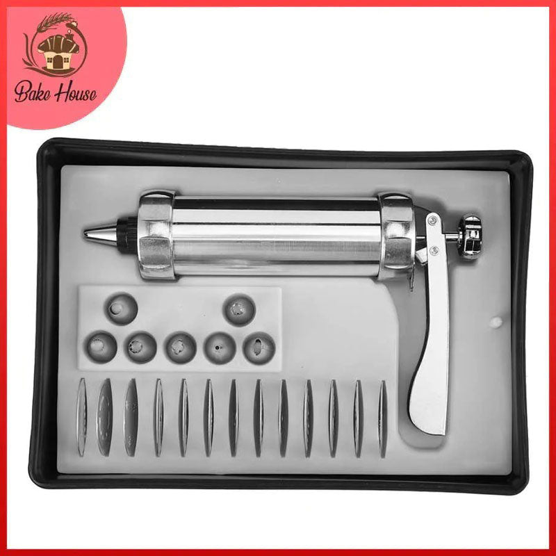 Cookie Press & Icing Complete Set Stainless Steel