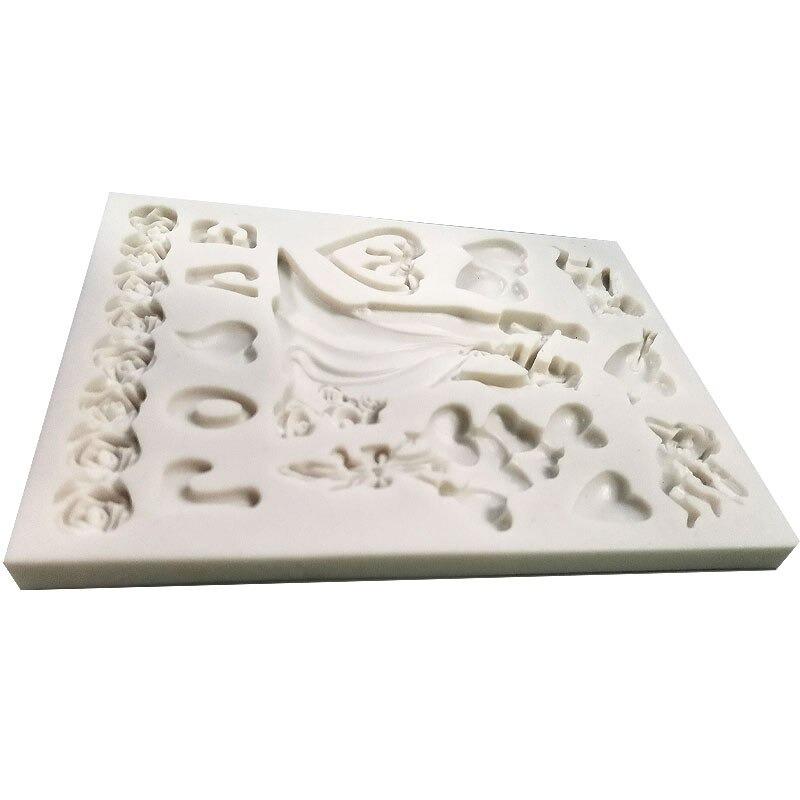 Couple Love Silicone Fondant Cake Mold