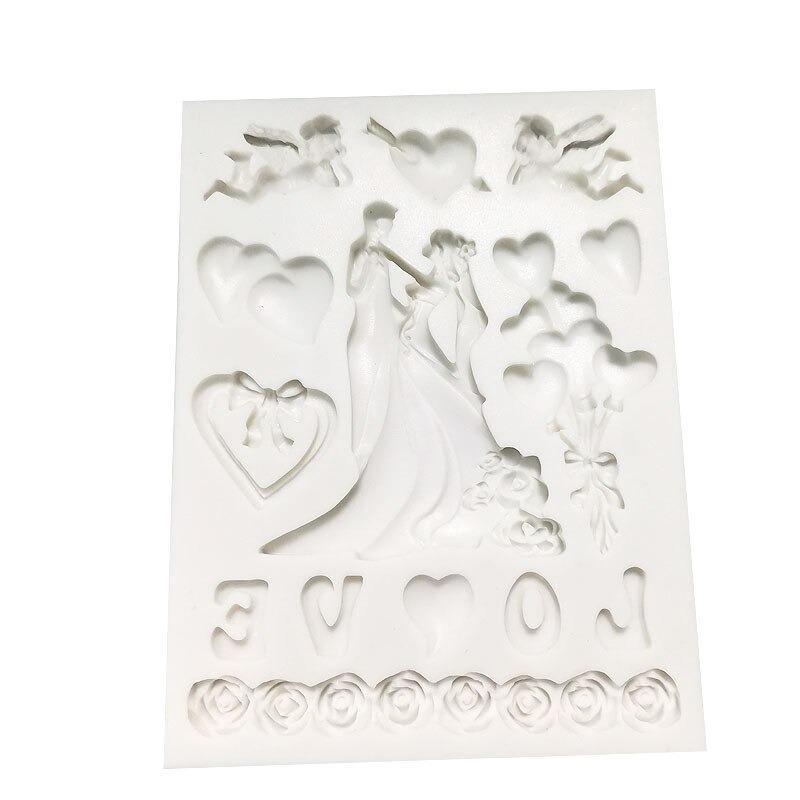 Couple Love Silicone Fondant Cake Mold