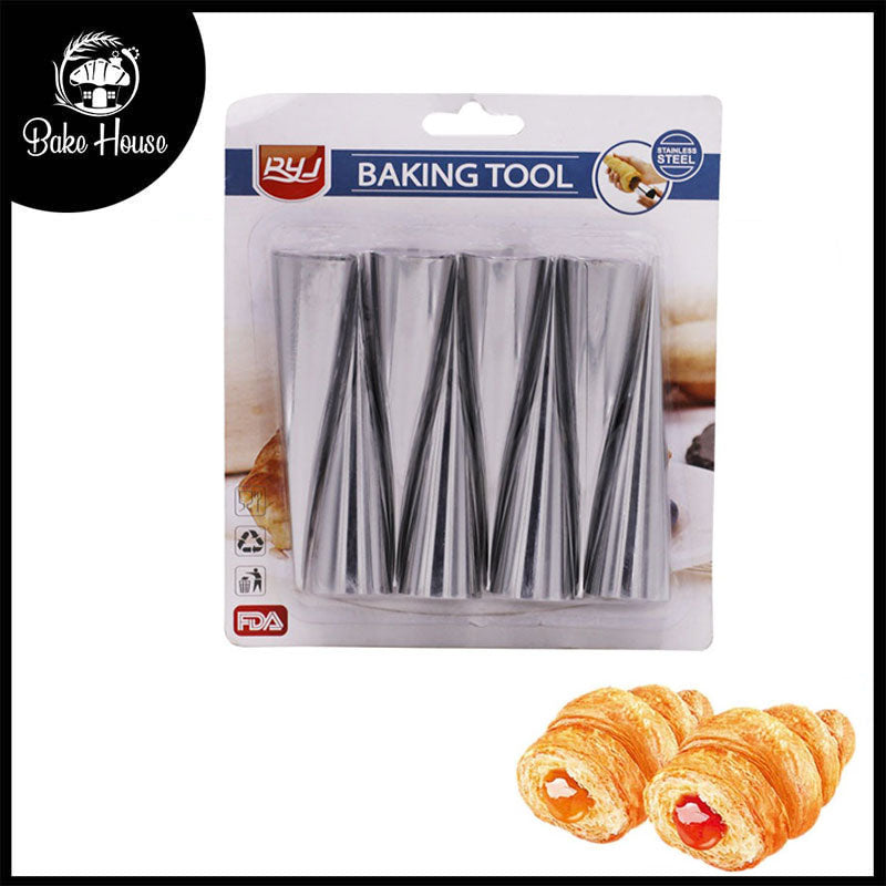 Cream Roll Cones Medium 6Pcs Set Stainless Steel