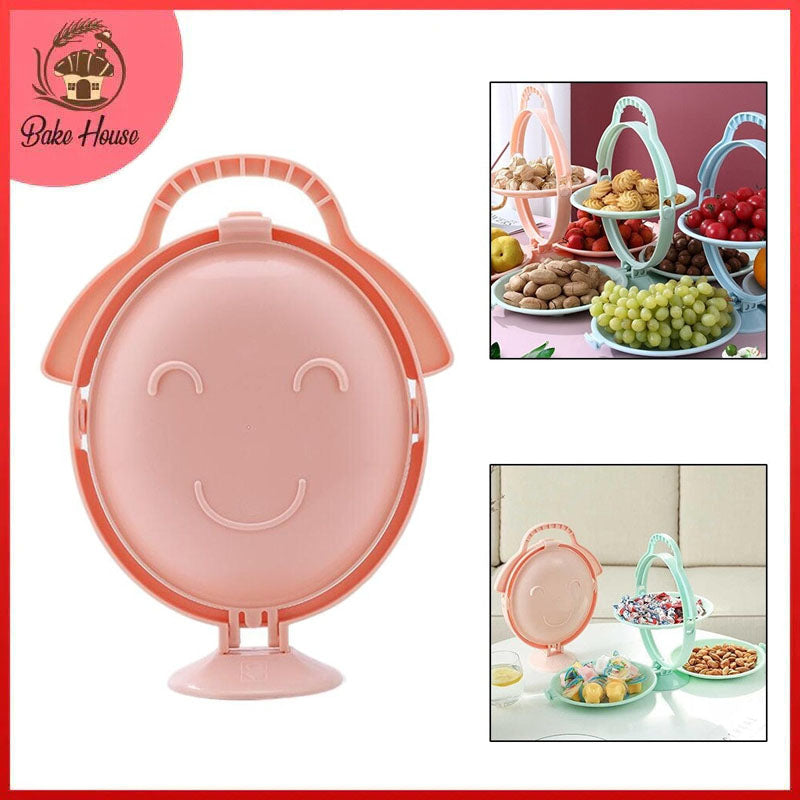 Creative Folding Fruit Plate Plastic