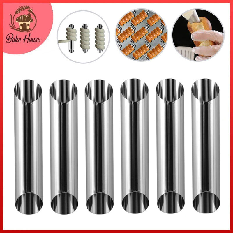 Croissant Making Tube Stainless Steel 6Pcs Set