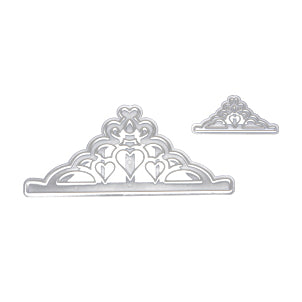 Crown Fondant Cake Cutter 2Pcs Set Plastic