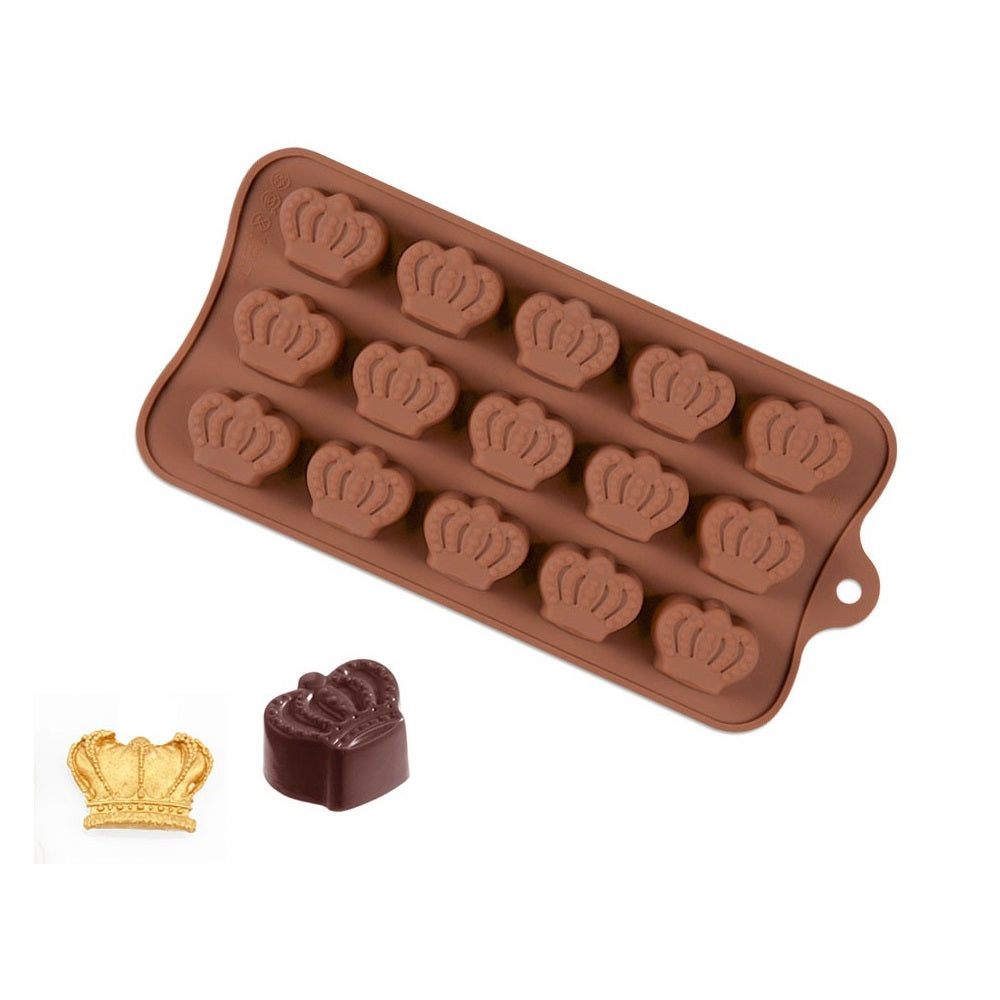 Crown Silicone Chocolate & Candy Mold 15 Cavity
