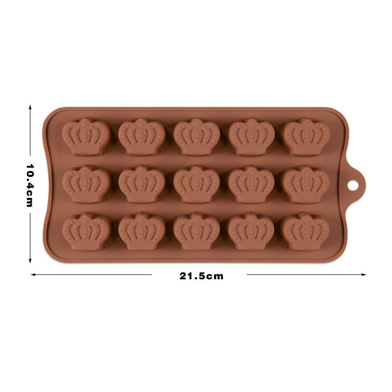Crown Silicone Chocolate & Candy Mold 15 Cavity