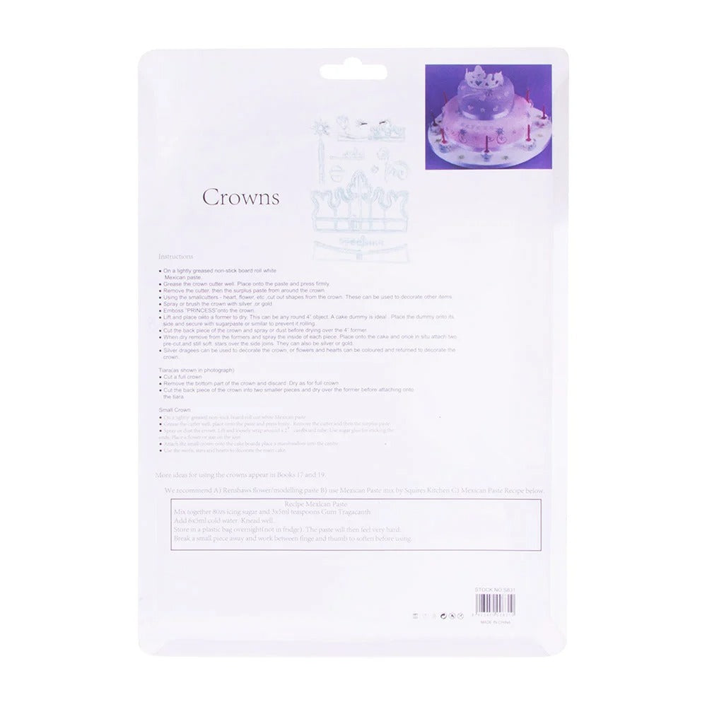 Crown Theme Fondant Cutter Set
