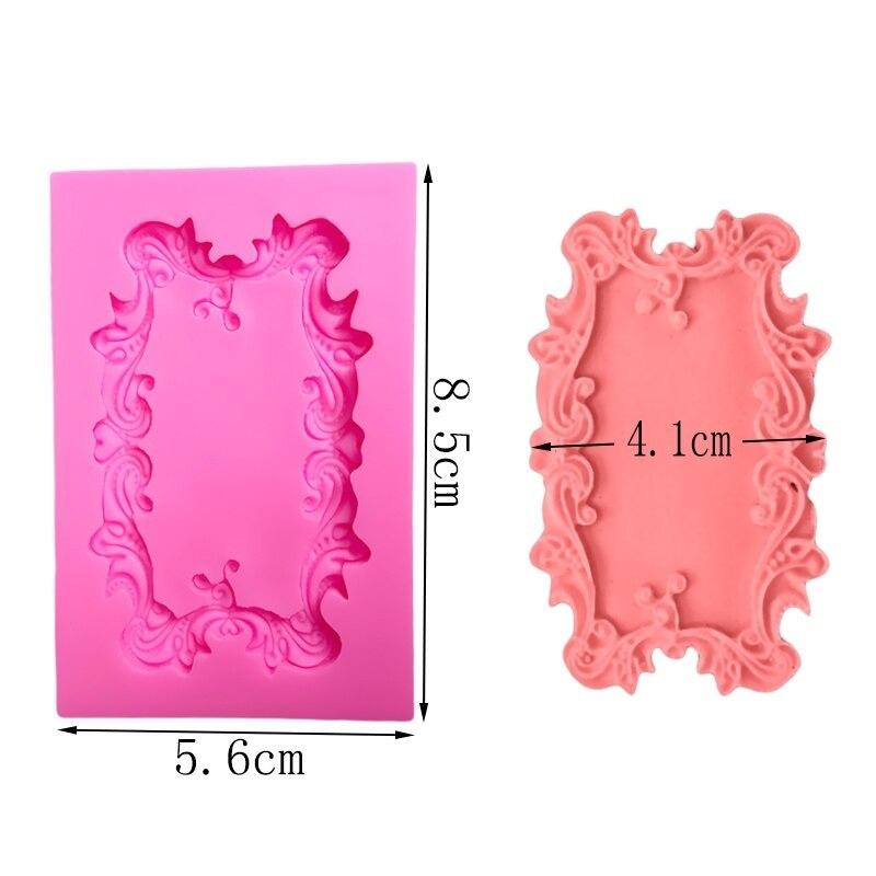 Cube Picture Frame Silicone Fondant & Chocolate Mold