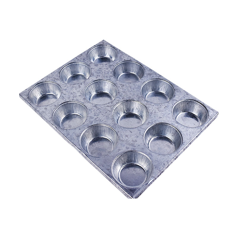 Cupcake Muffin Baking Tray Iron 12 Cavity (Large)