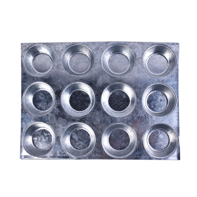 Cupcake Muffin Baking Tray Iron 12 Cavity (Large)