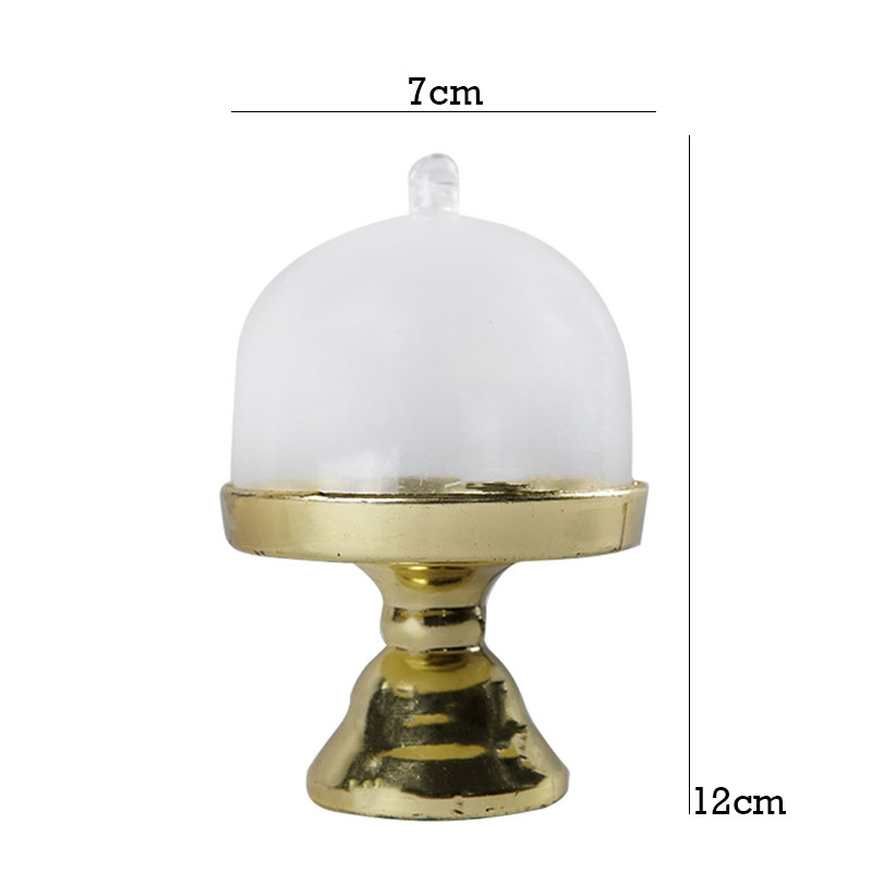 Cupcake Plastic Stand Golden with Cap