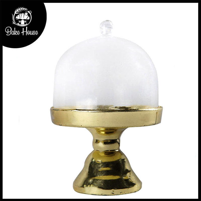 Cupcake Plastic Stand Golden with Cap