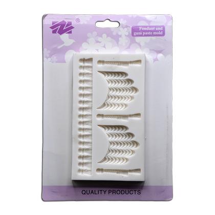 Curtain Silicone Lace Cake Border Fondant Mold