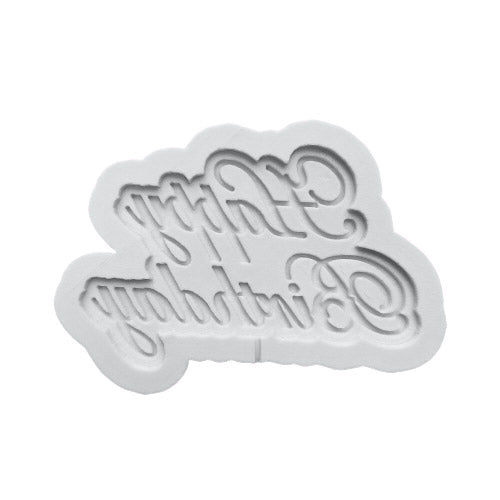 Curved Happy Birthday Silicone Fondant Mold