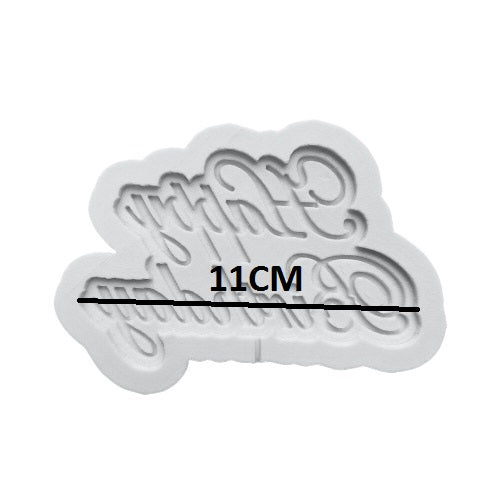 Curved Happy Birthday Silicone Fondant Mold