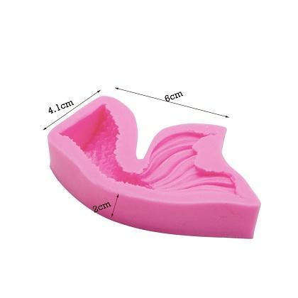 Curved Mermaid Fish Silicone Fondant & Chocolate Mold