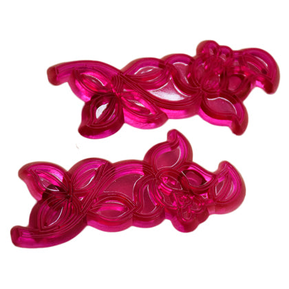 Cutwork Rose Fondant Cutter 2Pcs Set Plastic