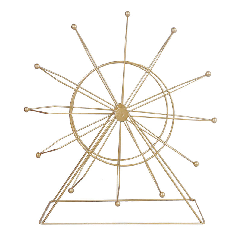 Ferris wheel Shape Iron Rotating Decoration Centrepiece Stand Large