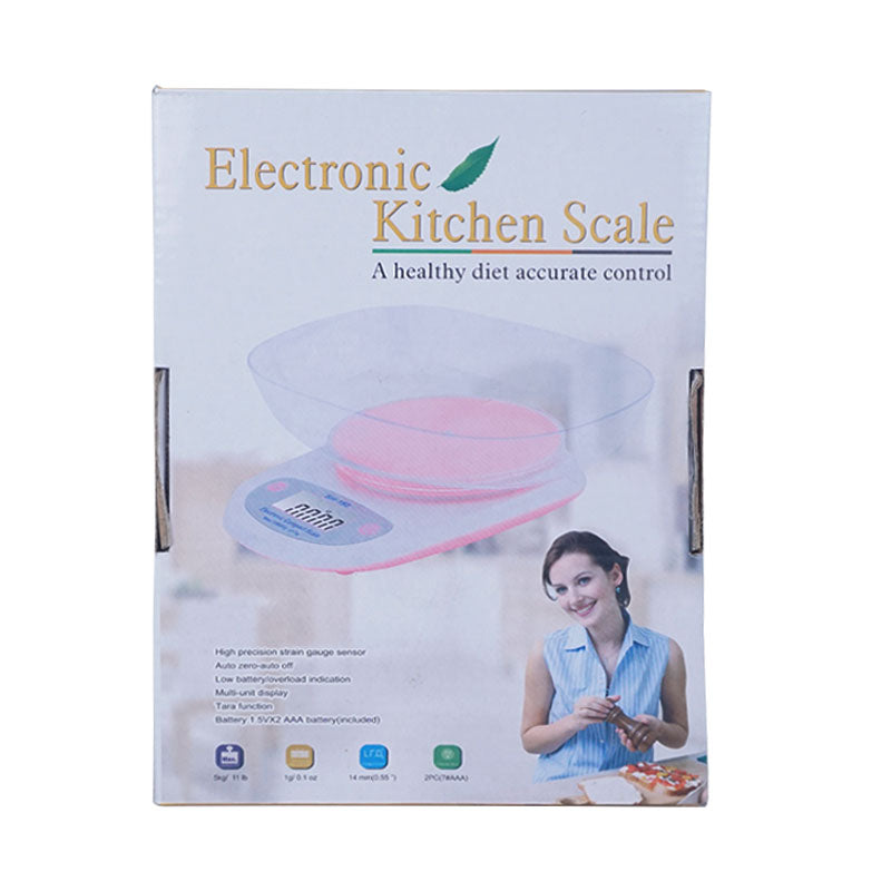 Electronic Digital Kitchen Weight Scale With Plastic Bowl (SH-150) Weighs Max 10kg