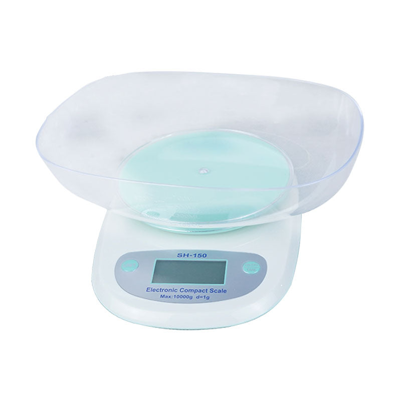 Electronic Digital Kitchen Weight Scale With Plastic Bowl (SH-150) Weighs Max 10kg