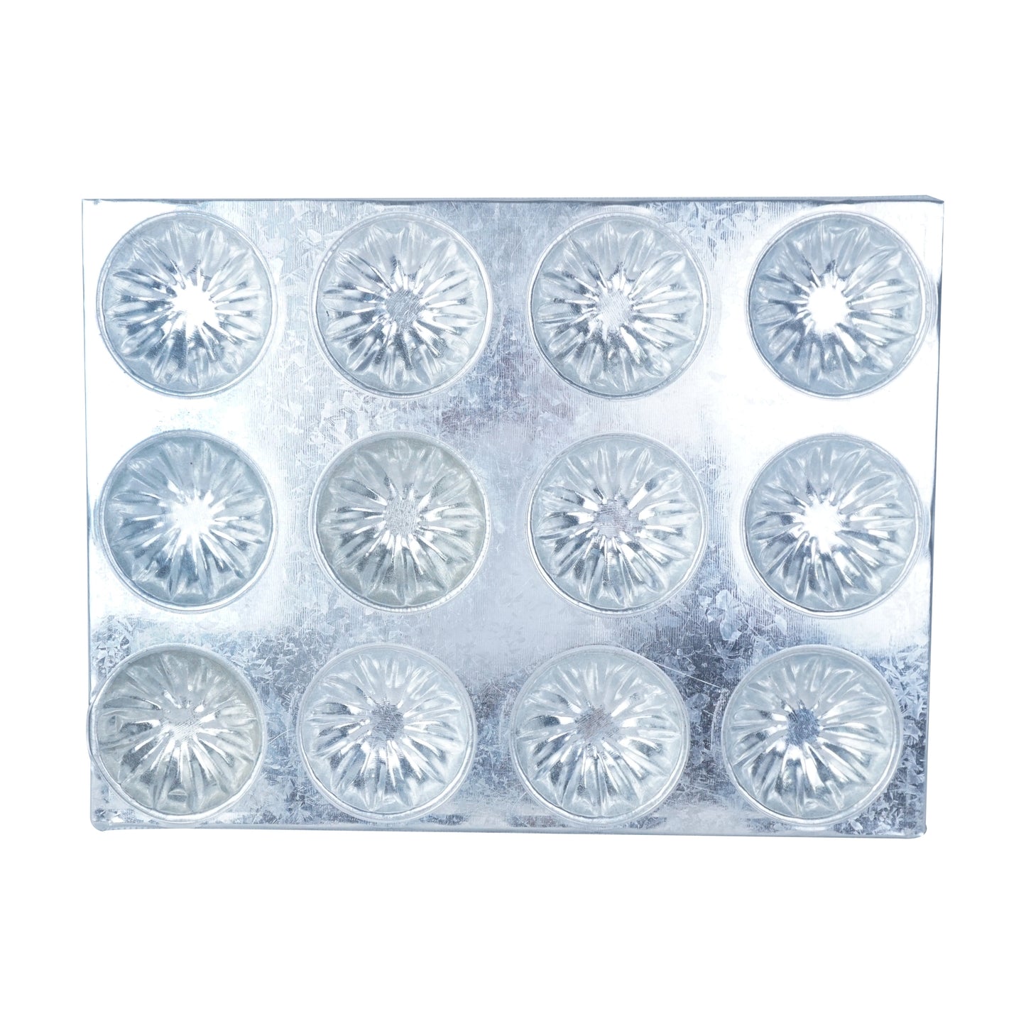 Tart Mold Tray Silver 12 Cavity Design 02