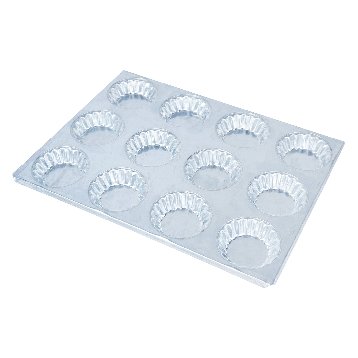 Tart Mold Tray Silver 12 Cavity Design 01