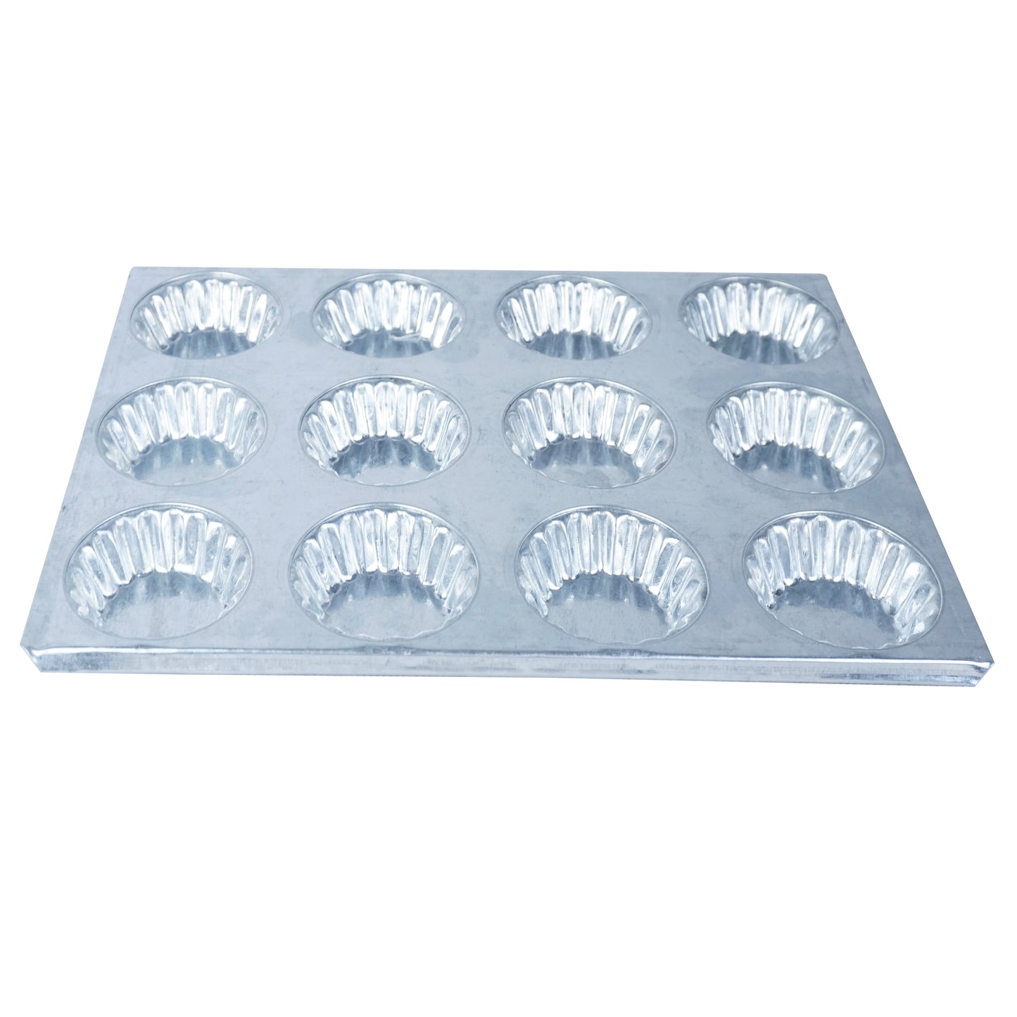 Tart Mold Tray Silver 12 Cavity Design 01