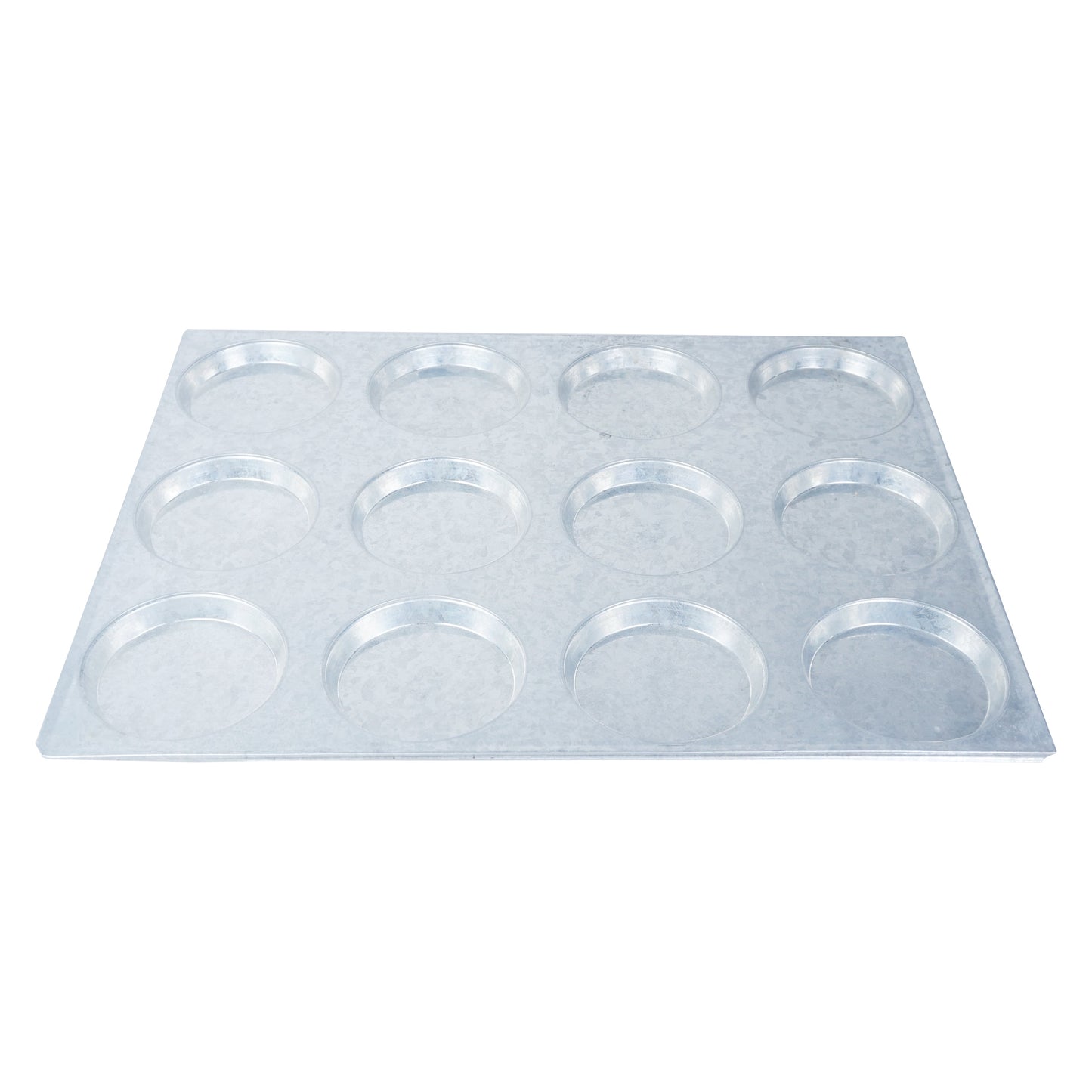 Burger Bun Baking Tray Silver 12 Cavity