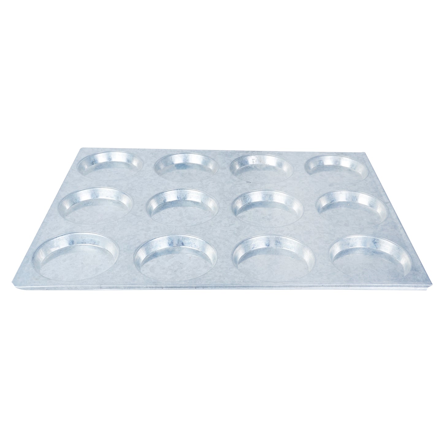 Burger Bun Baking Tray Silver 12 Cavity