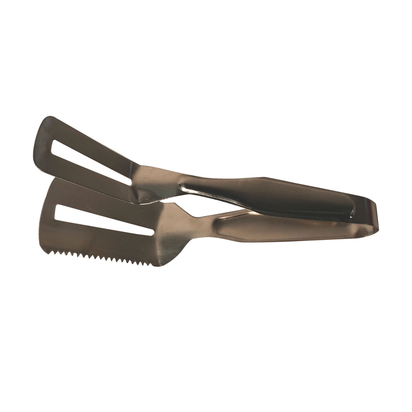 One Side Serrated Stainless Steel Shovel Steak Clamp Tong